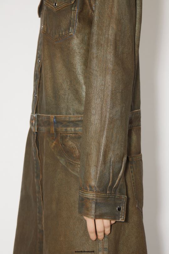 Acne Studios vaatteet sininen/beige 0VF2B284 denim mekko