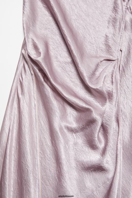 Acne Studios vaatteet vaalea lila violetti 0VF2B356 satiininen mekko