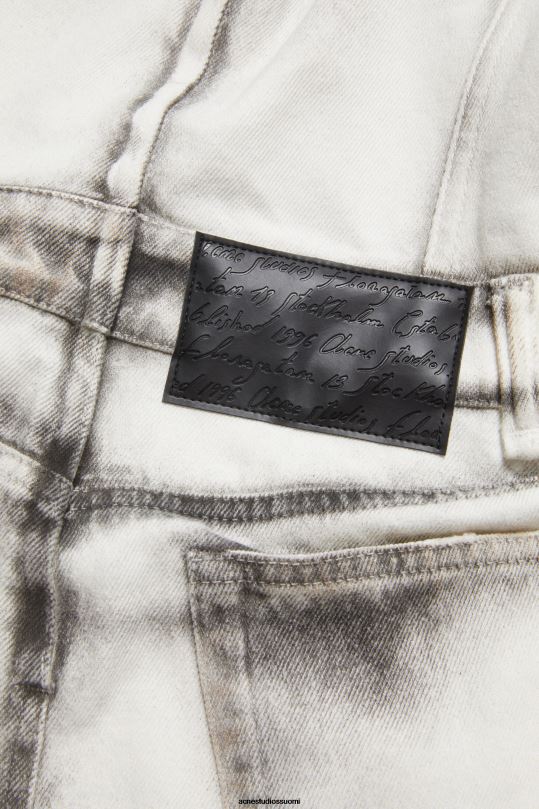 Acne Studios vaatteet valkoinen musta 0VF2B255 denim mekko