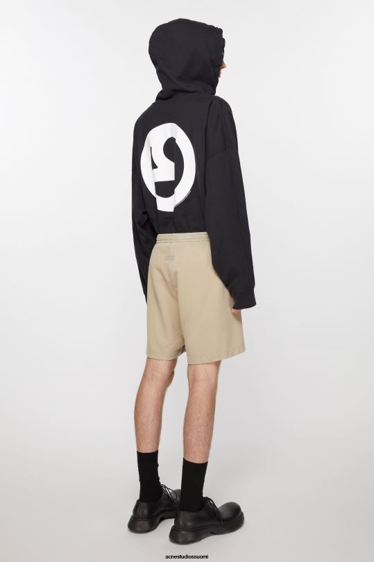 Acne Studios vaatteet betonin harmaa 0VF2B1102 puuvillaiset shortsit