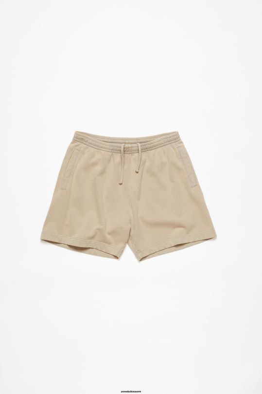 Acne Studios vaatteet betonin harmaa 0VF2B1102 puuvillaiset shortsit