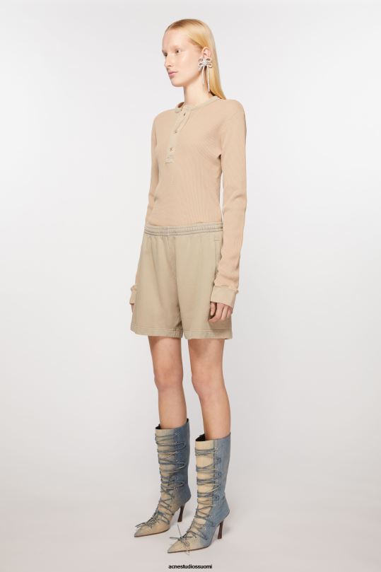 Acne Studios vaatteet betonin harmaa 0VF2B366 puuvillaiset shortsit