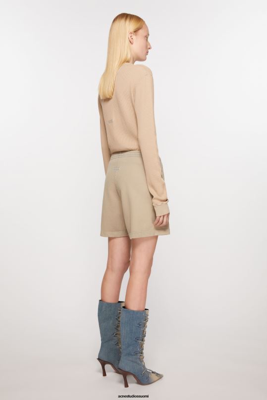 Acne Studios vaatteet betonin harmaa 0VF2B366 puuvillaiset shortsit