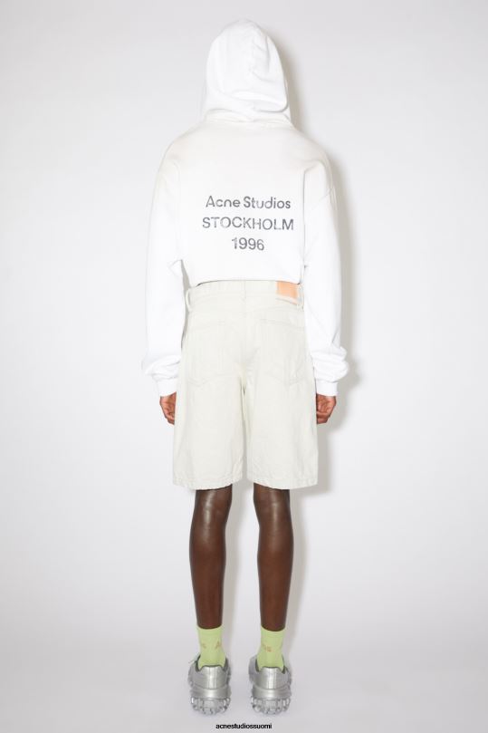 Acne Studios vaatteet ekru 0VF2B1082 löysät farkkushortsit