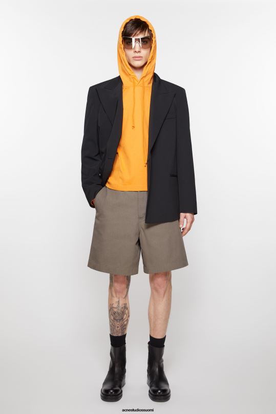 Acne Studios vaatteet hasselpähkinän ruskea 0VF2B1072 tavalliset shortsit