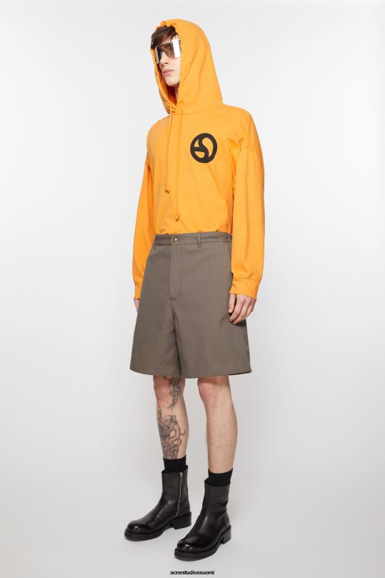 Acne Studios vaatteet hasselpähkinän ruskea 0VF2B1072 tavalliset shortsit