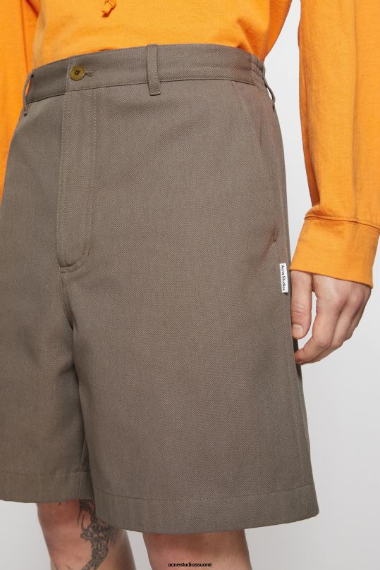 Acne Studios vaatteet hasselpähkinän ruskea 0VF2B1072 tavalliset shortsit