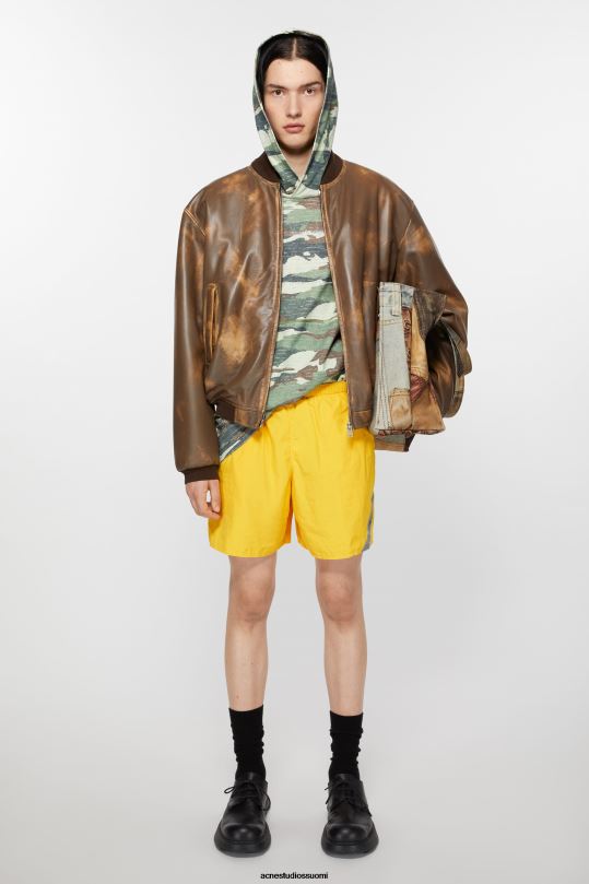 Acne Studios vaatteet keltainen 0VF2B1110 uimashortsit