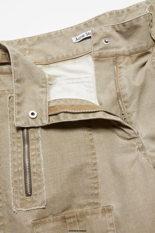 Acne Studios vaatteet khaki beige 0VF2B334 cargo shortsit