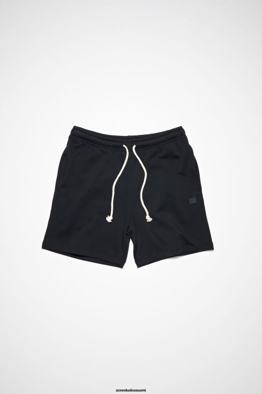 Acne Studios vaatteet musta 0VF2B1076 puuvillaiset hikishortsit unisex