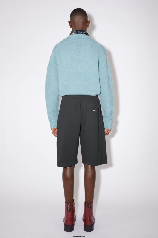 Acne Studios vaatteet musta 0VF2B1081 puuvillaiset hikishortsit
