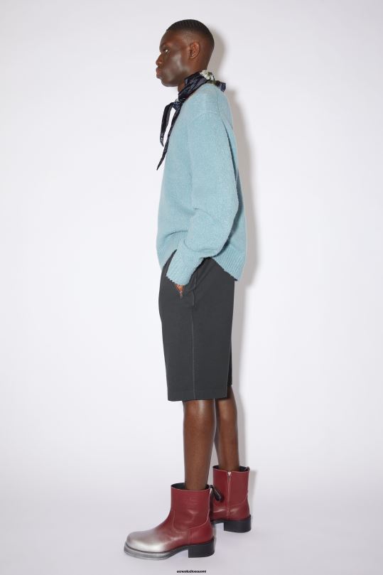 Acne Studios vaatteet musta 0VF2B1081 puuvillaiset hikishortsit