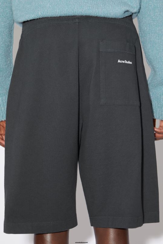 Acne Studios vaatteet musta 0VF2B1081 puuvillaiset hikishortsit