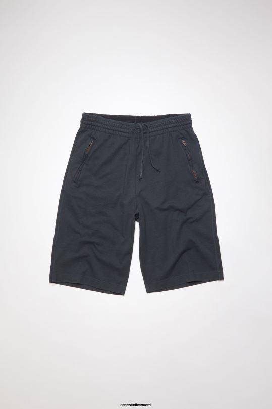 Acne Studios vaatteet musta 0VF2B1081 puuvillaiset hikishortsit