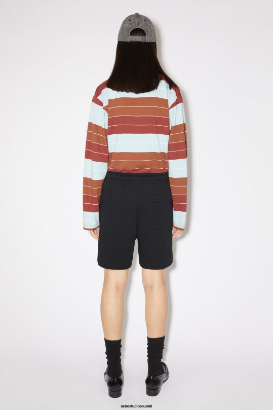 Acne Studios vaatteet musta 0VF2B338 puuvillaiset hikishortsit unisex