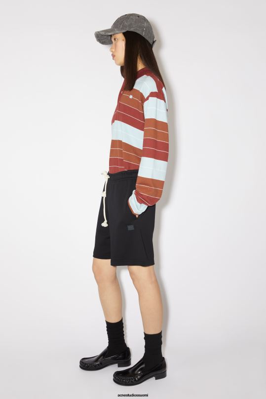 Acne Studios vaatteet musta 0VF2B338 puuvillaiset hikishortsit unisex