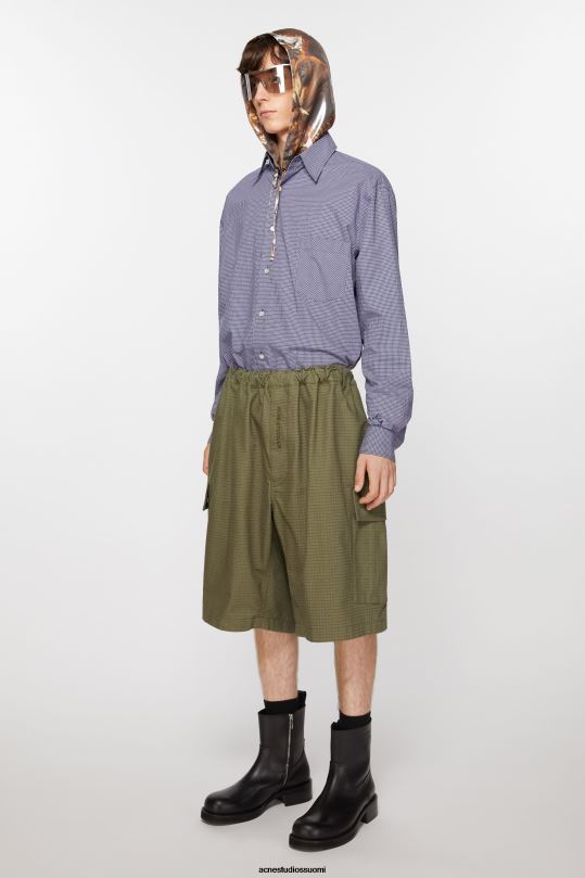Acne Studios vaatteet oliivinvihreä 0VF2B1069 ripstop shortsit