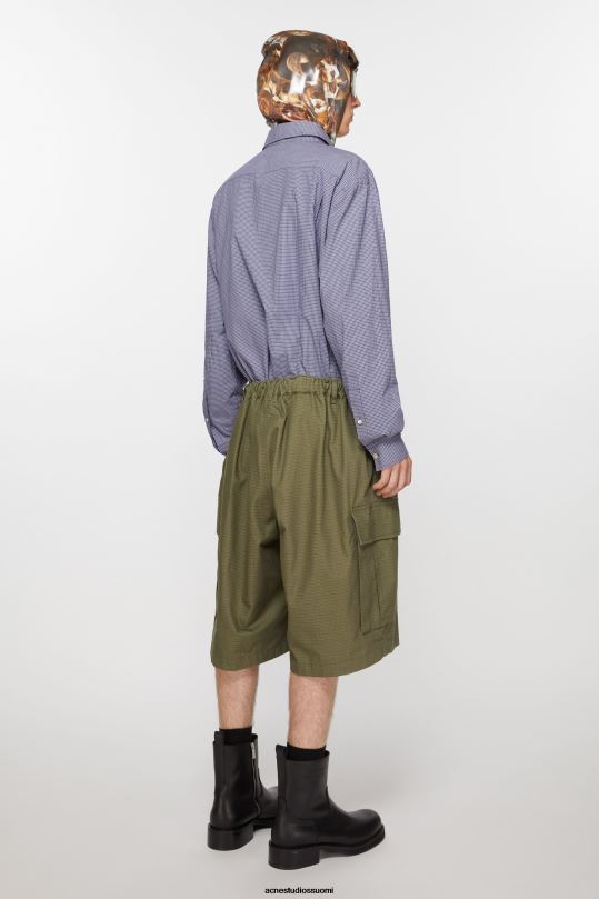 Acne Studios vaatteet oliivinvihreä 0VF2B1069 ripstop shortsit
