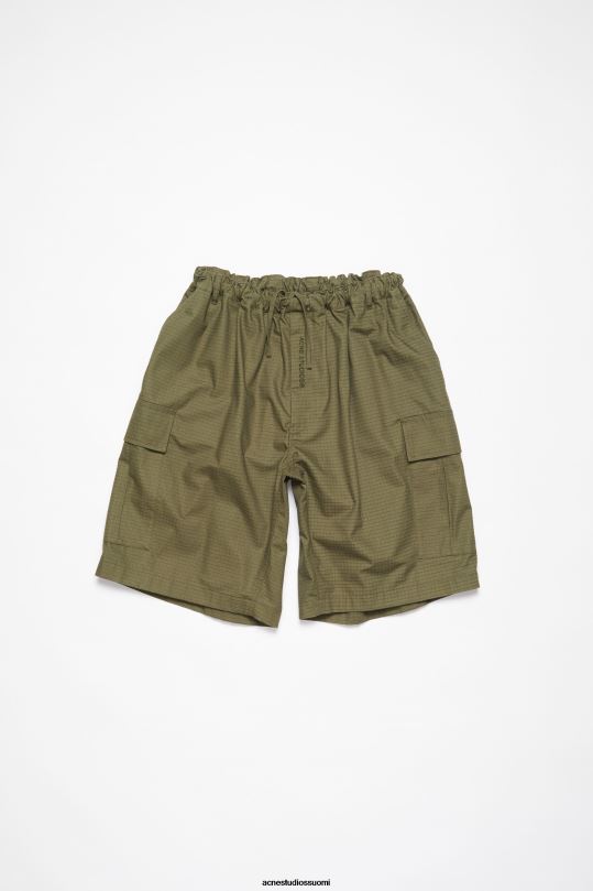 Acne Studios vaatteet oliivinvihreä 0VF2B1069 ripstop shortsit