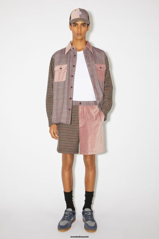 Acne Studios vaatteet pinkki/violetti 0VF2B1075 tilkkutyöshortsit unisex
