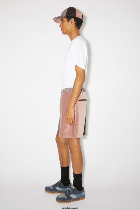 Acne Studios vaatteet pinkki/violetti 0VF2B1075 tilkkutyöshortsit unisex
