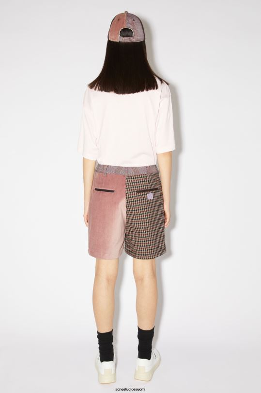 Acne Studios vaatteet pinkki/violetti 0VF2B337 tilkkutyöshortsit unisex