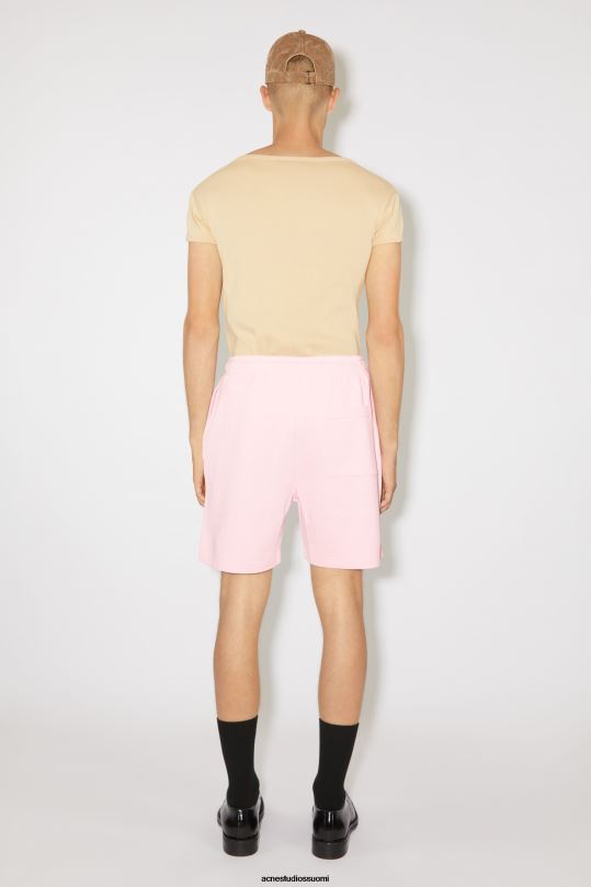 Acne Studios vaatteet vaalea pinkki 0VF2B1073 puuvillaiset hikishortsit unisex
