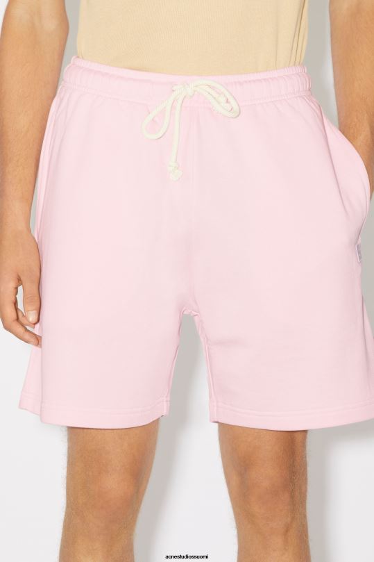 Acne Studios vaatteet vaalea pinkki 0VF2B1073 puuvillaiset hikishortsit unisex