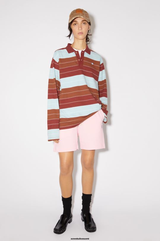 Acne Studios vaatteet vaalea pinkki 0VF2B335 puuvillaiset hikishortsit unisex