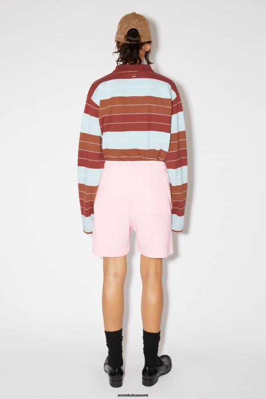 Acne Studios vaatteet vaalea pinkki 0VF2B335 puuvillaiset hikishortsit unisex