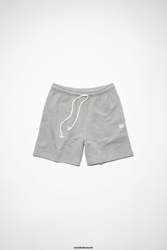 Acne Studios vaatteet vaaleanharmaa melansi 0VF2B1078 puuvillaiset hikishortsit unisex