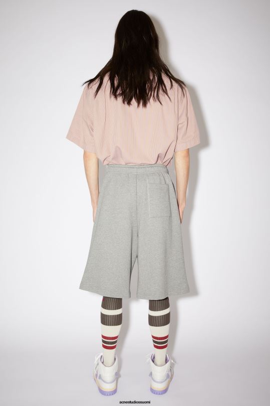 Acne Studios vaatteet vaaleanharmaa melansi 0VF2B1195 fleece hiki shortsit