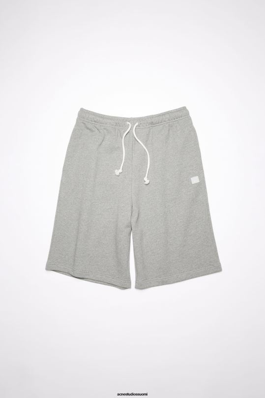 Acne Studios vaatteet vaaleanharmaa melansi 0VF2B434 fleece hiki shortsit