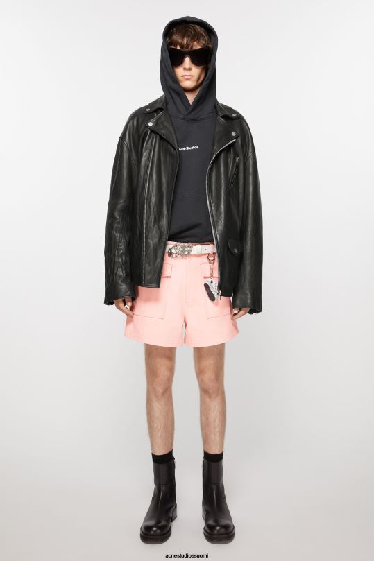 Acne Studios vaatteet vaaleanpunainen 0VF2B1070 twill shortsit