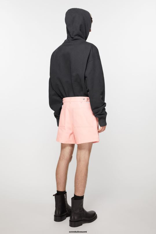 Acne Studios vaatteet vaaleanpunainen 0VF2B1070 twill shortsit