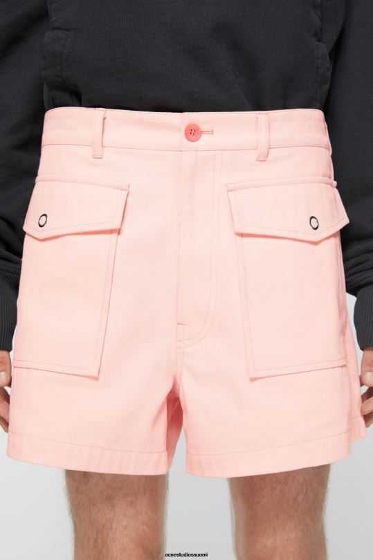 Acne Studios vaatteet vaaleanpunainen 0VF2B1070 twill shortsit