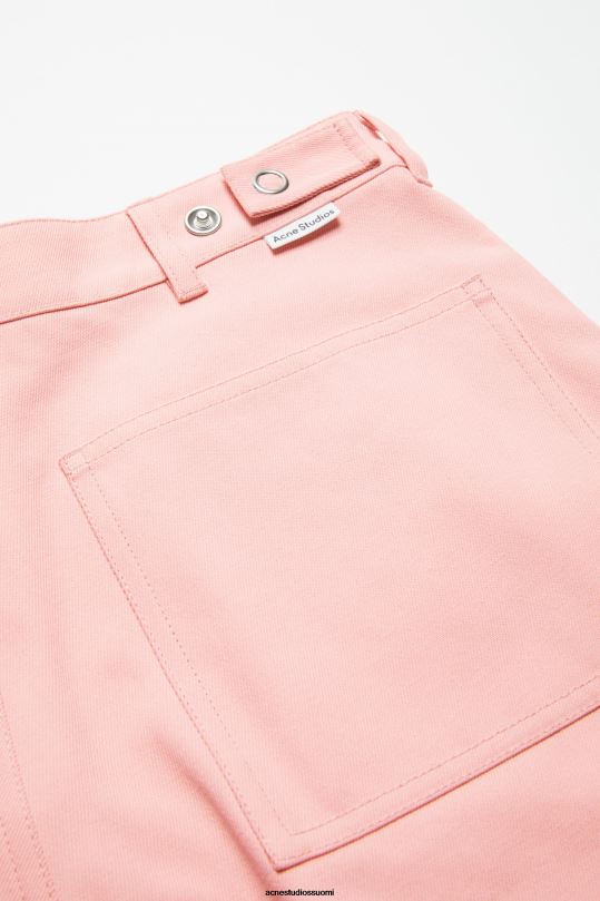 Acne Studios vaatteet vaaleanpunainen 0VF2B1070 twill shortsit