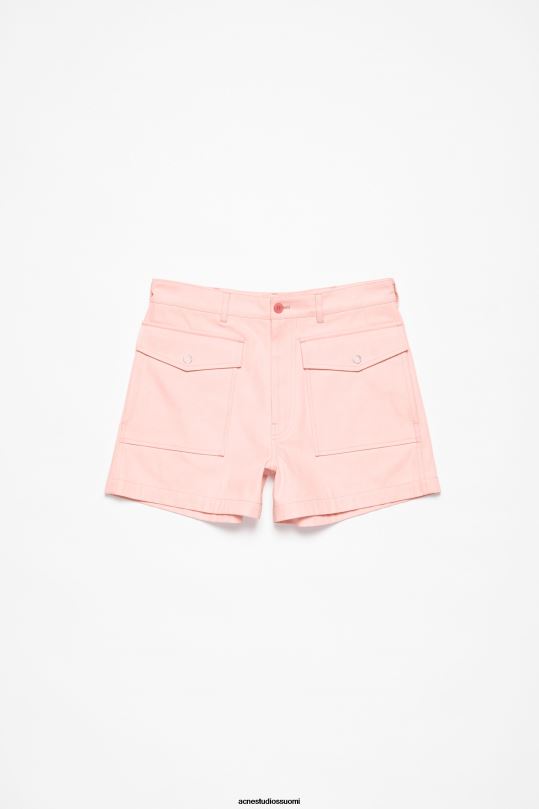 Acne Studios vaatteet vaaleanpunainen 0VF2B1070 twill shortsit