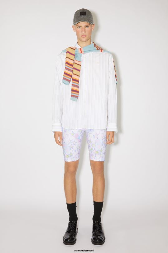 Acne Studios vaatteet vaaleanpunainen/multi 0VF2B1074 painettu shortsit unisex