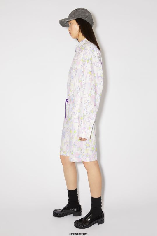 Acne Studios vaatteet vaaleanpunainen/multi 0VF2B394 painetut unisex-uimahousut