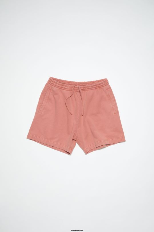 Acne Studios vaatteet vintage pinkki 0VF2B342 puuvillaiset hikishortsit