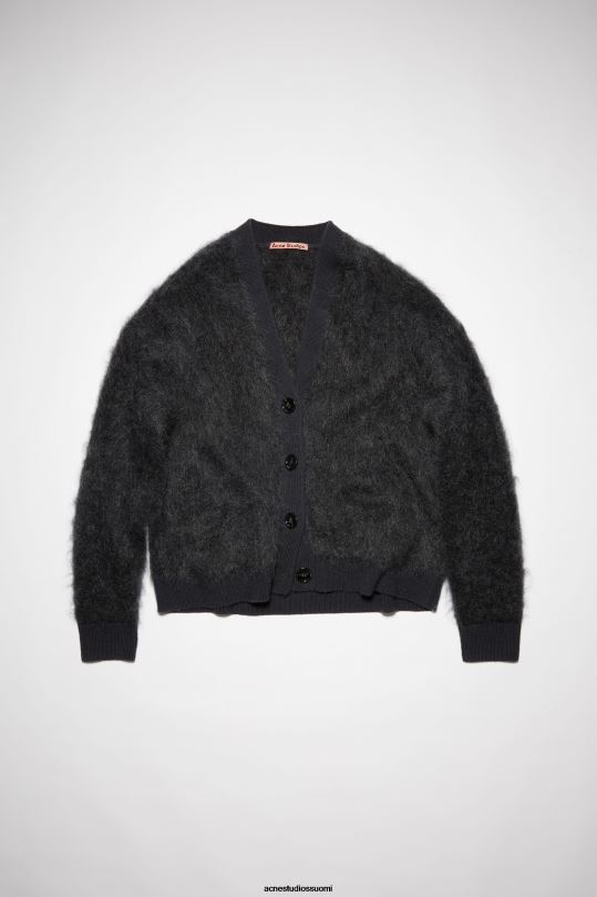Acne Studios vaatteet antrasiitin harmaa 0VF2B427 mohairvillainen pörröinen neuletakki