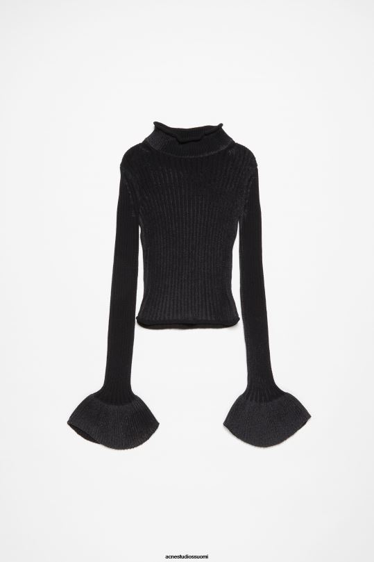 Acne Studios vaatteet antrasiitti/musta 0VF2B76 pitkähihainen neulepusero