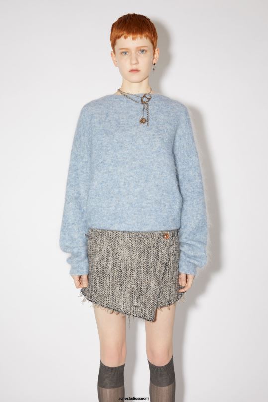 Acne Studios vaatteet denim sininen 0VF2B106 villainen mohairpusero