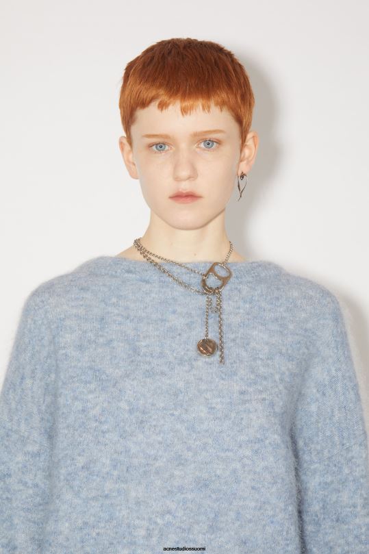 Acne Studios vaatteet denim sininen 0VF2B106 villainen mohairpusero