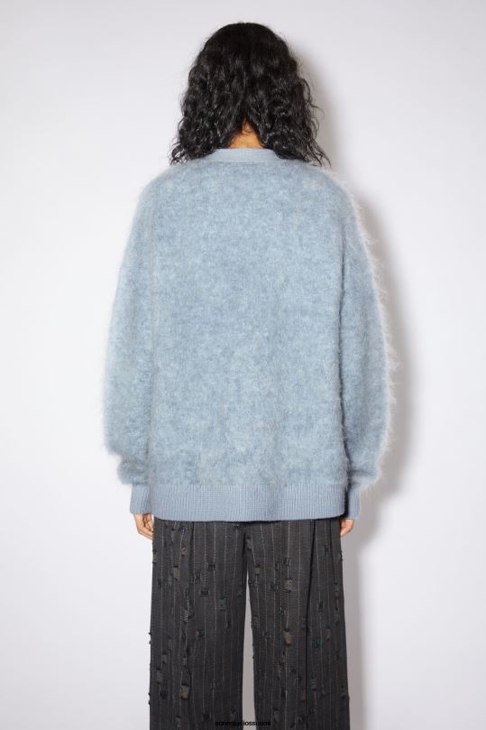 Acne Studios vaatteet denim sininen 0VF2B112 villainen mohair neuletakki