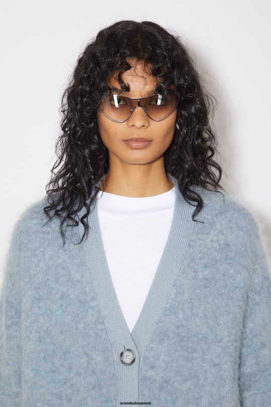 Acne Studios vaatteet denim sininen 0VF2B112 villainen mohair neuletakki