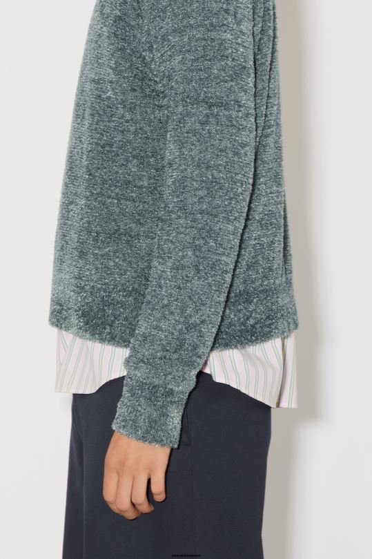 Acne Studios vaatteet harmaa 0VF2B937 pyöreä kaula-aukkoinen unisex-neulepusero