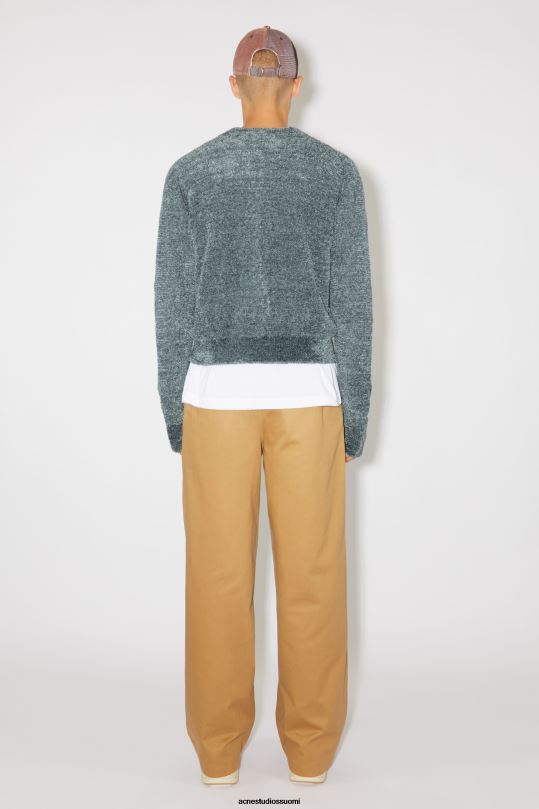 Acne Studios vaatteet harmaa 0VF2B940 pyöreäkauluksinen neuletakki unisex