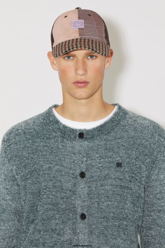 Acne Studios vaatteet harmaa 0VF2B940 pyöreäkauluksinen neuletakki unisex